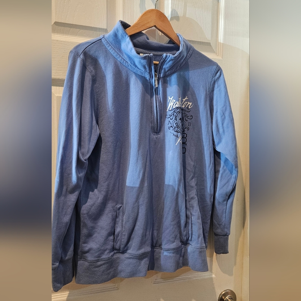 Blue Half-Zip Sweater